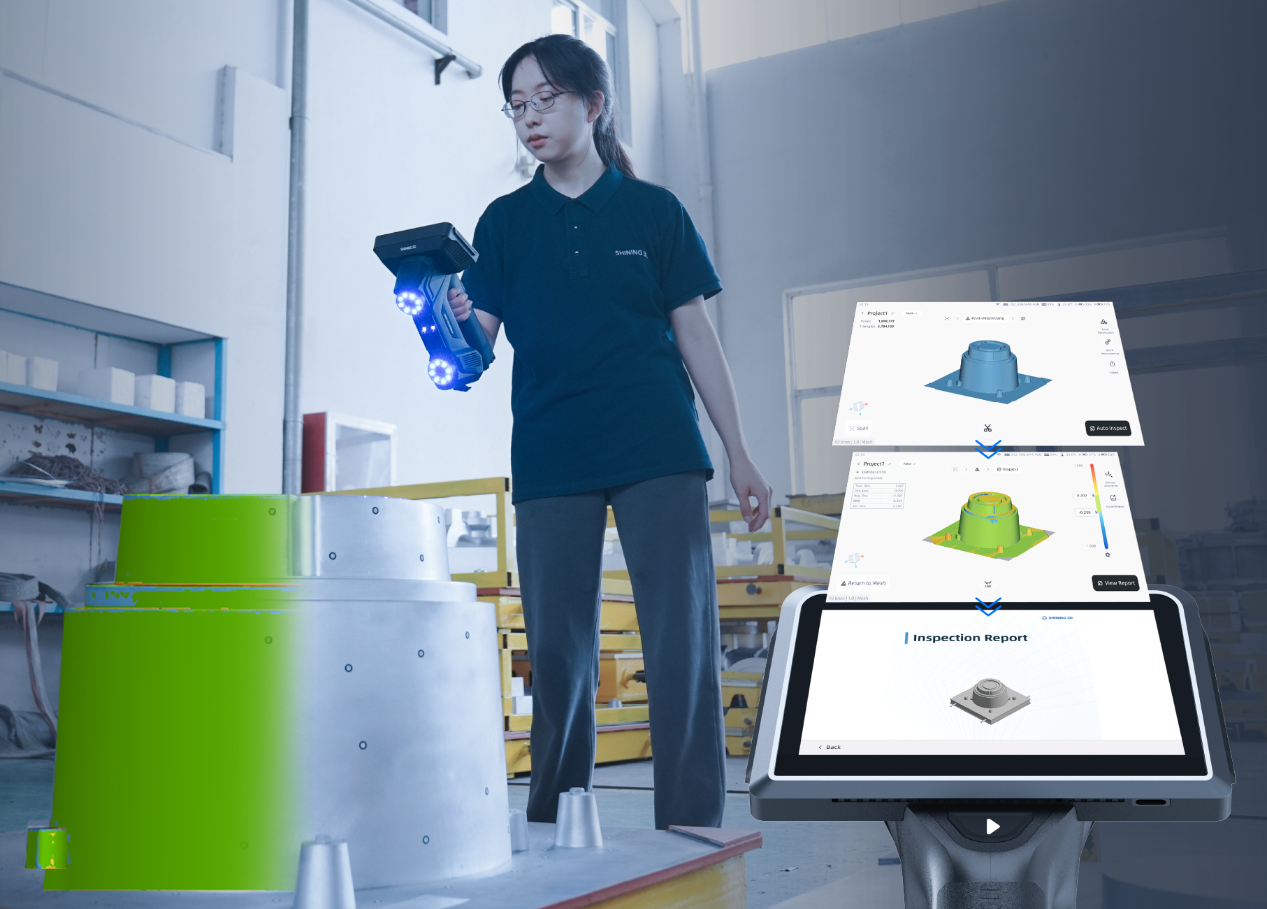 計測グレードのオンスキャナ検査